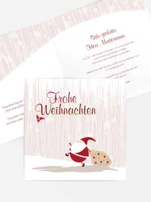 Weihnachtsgrußkarte Weihnachtsmann Weihnachtsgrußkarte Weihnachtsmann