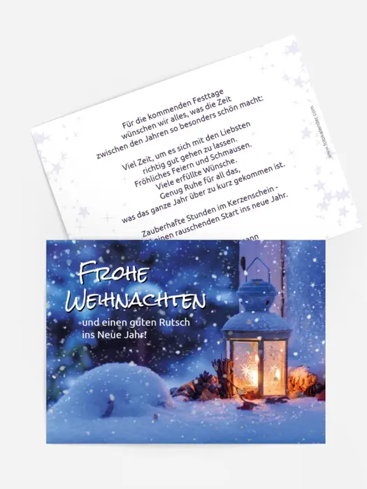 Weihnachtsgrußkarte Laterne Weihnachtsgrußkarte Laterne