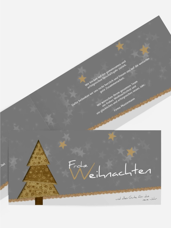 Weihnachtsgrußkarte Farbbäumchen Weihnachtsgrußkarte Farbbäumchen