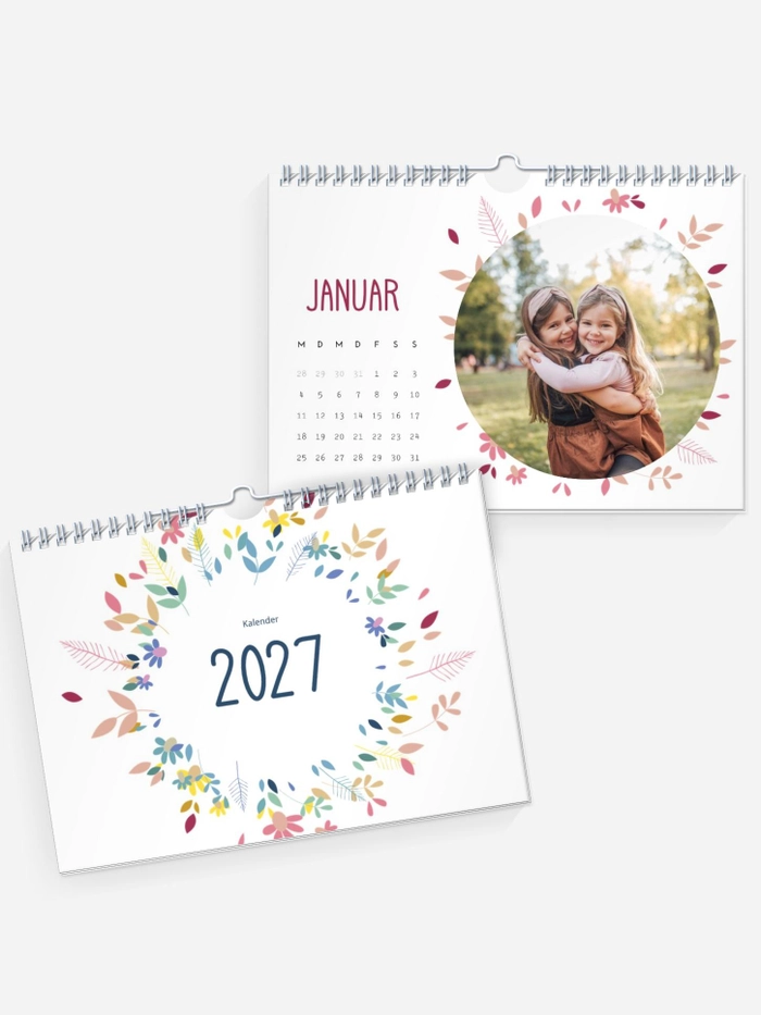 Wandkalender Blumengarten